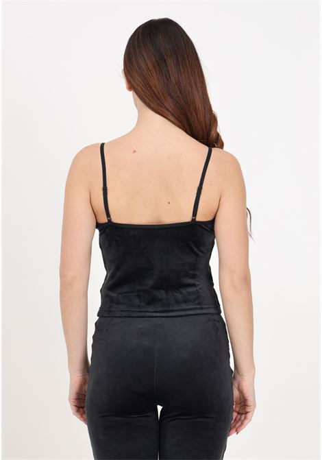 Women's black crushed velvet vest top ADIDAS ORIGINALS | IT9702.